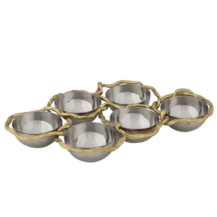 Wisteria Gold Seder Plate