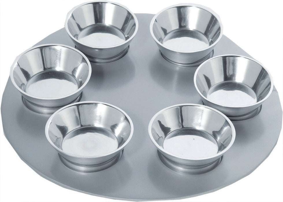 Aluminum Seder Plate- Silver Seder Plates - Mitzvahland.com All your Judaica Needs!