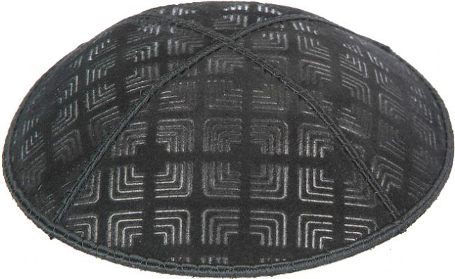 Embossed Kippah Corners Kippot / Yarmulkes - Mitzvahland.com All your Judaica Needs!