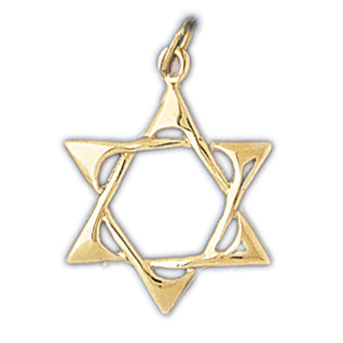 14K Gold Jewish Star of David Charm Jewelry - Mitzvahland.com All your Judaica Needs!