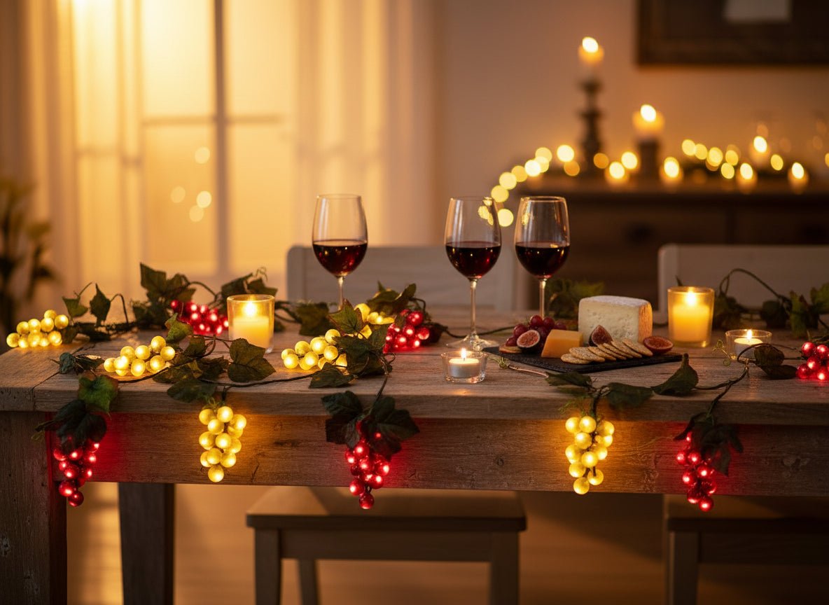 Grape String Lights Sukkah Decorations - Mitzvahland.com All your Judaica Needs!