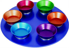 Anodized Aluminum Seder Plate - Multi-Color Seder Plates - Mitzvahland.com All your Judaica Needs!
