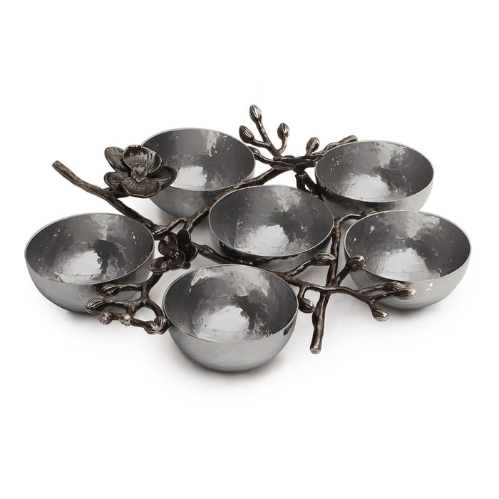 BLACK ORCHID SEDER PLATE - Mitzvahland.com All your Judaica Needs!