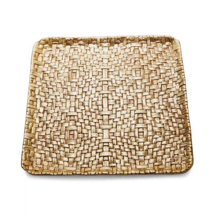 Palm Square Matzah Plate