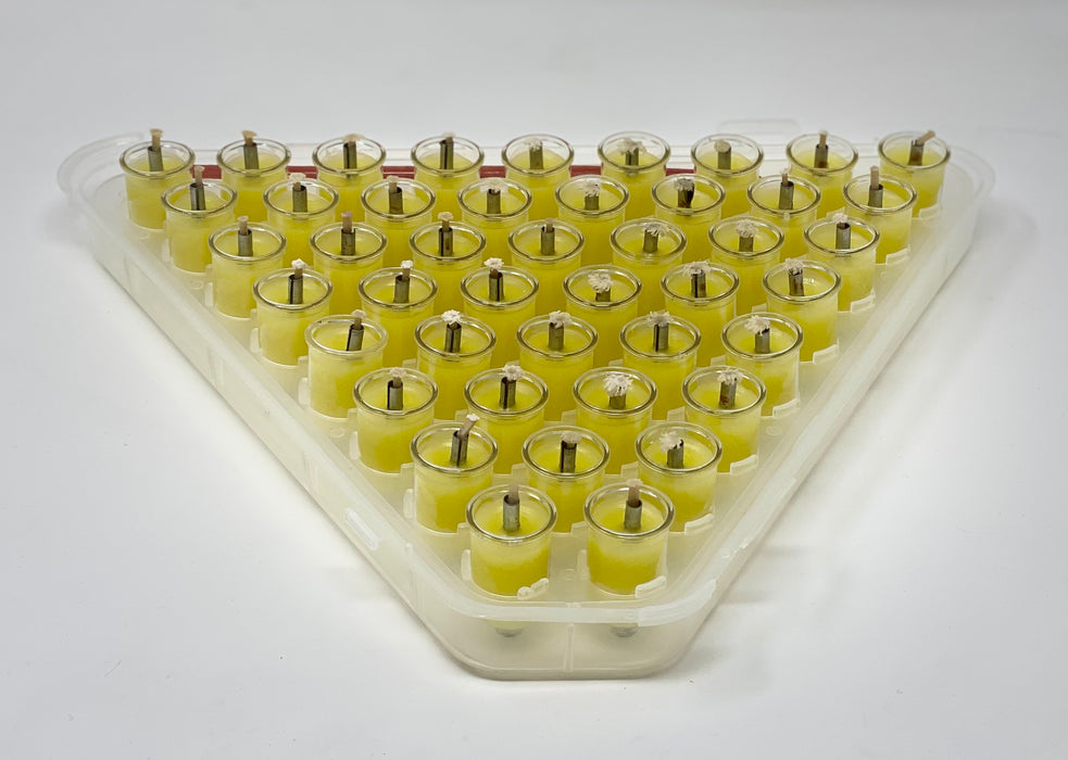 Small Solid Jelled Olive Oil Candles for Hanukkah