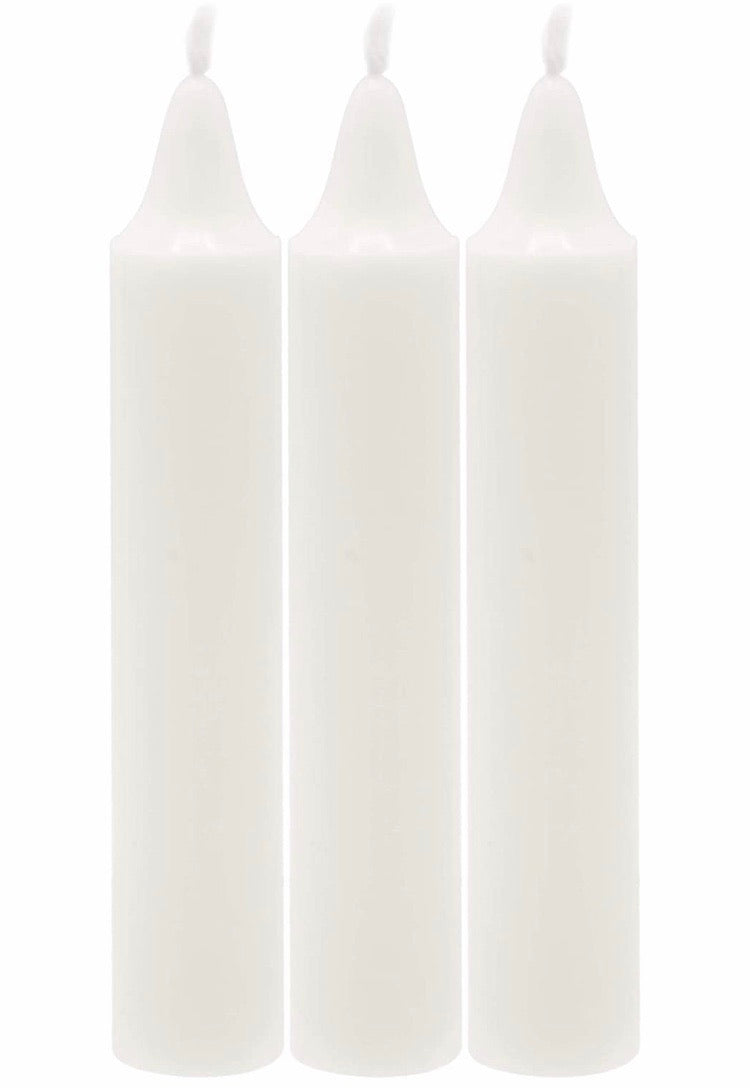 Shabbat Candles - 72 ct White Shabbos Candles - 3 Hours