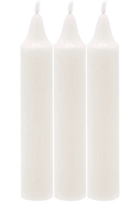 Shabbat Candles - 72 ct  White Shabbos Candles - 3 Hours