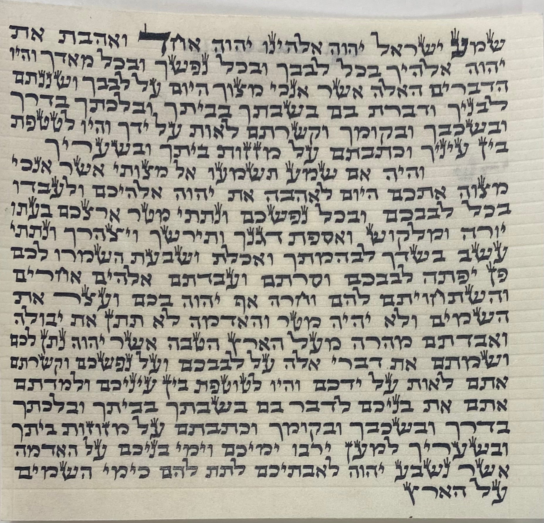 Basic Kosher Mezuzah Scroll 4 Inch - 10 cm