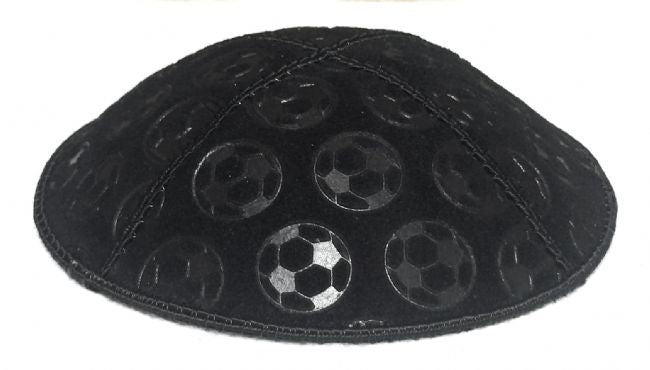 Soccer Balls Embossed Kippah