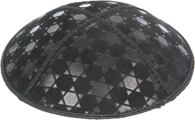 Embossed Suede Kippot