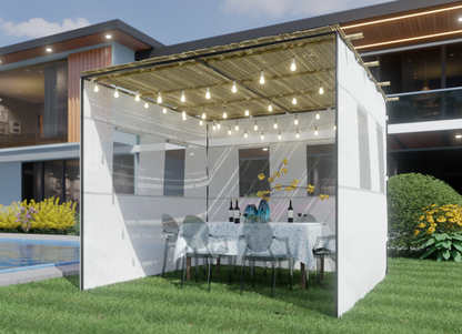 Adjustable Sukkah Kit - 25 Sizes in 1 Kit - Certified Kosher  up to 10'x10'