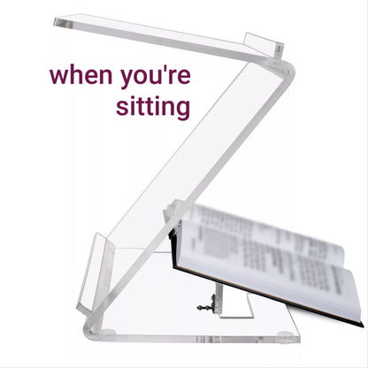 Zstander - Lucite Tabletop Shtender - Mitzvahland.com