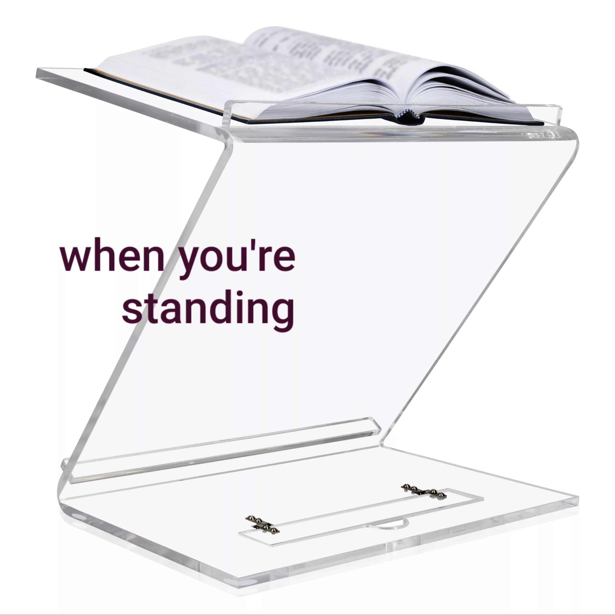 Zstander - Lucite Tabletop Shtender - Mitzvahland.com