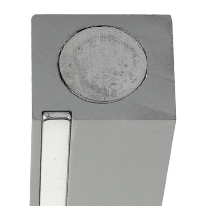 White Mezuzah with Metal SHIN & Golden Stripe - Mitzvahland.com