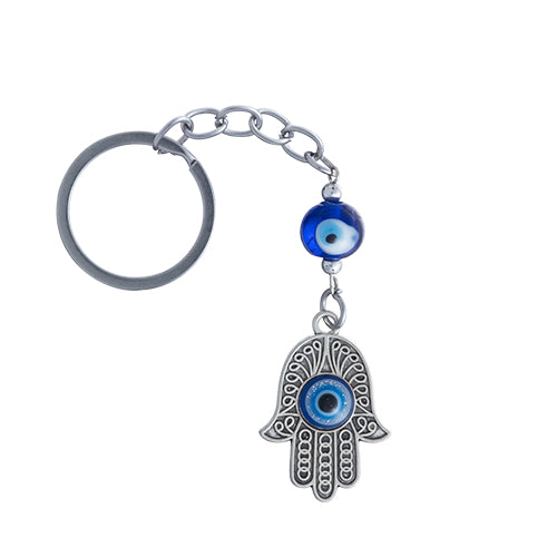 Keychain - Hamsa with Blue Eye