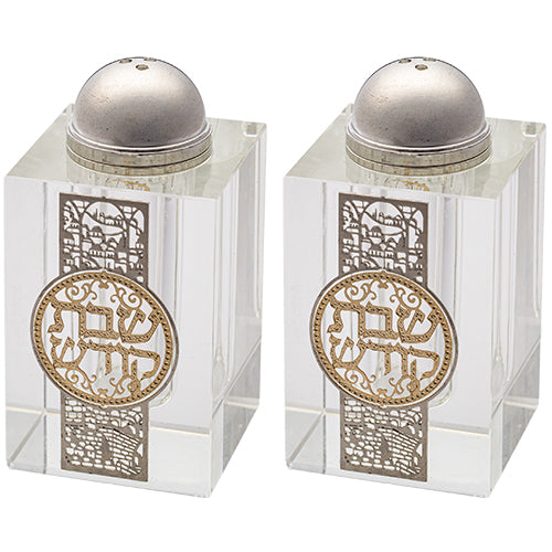 Jerusalem Crystal Salt & Pepper Holders
