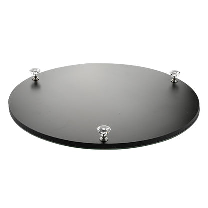 Glass Passover Tray with Metal Plaque - Mitzvahland.com