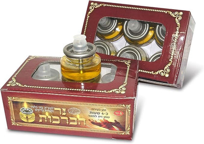 Shalhevet Light - Kosher Olive - Oil 6 cups  - Ner Habrachot 4 hours