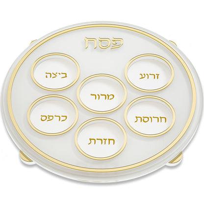 Acrylic Passover Seder Plate - Mitzvahland.com