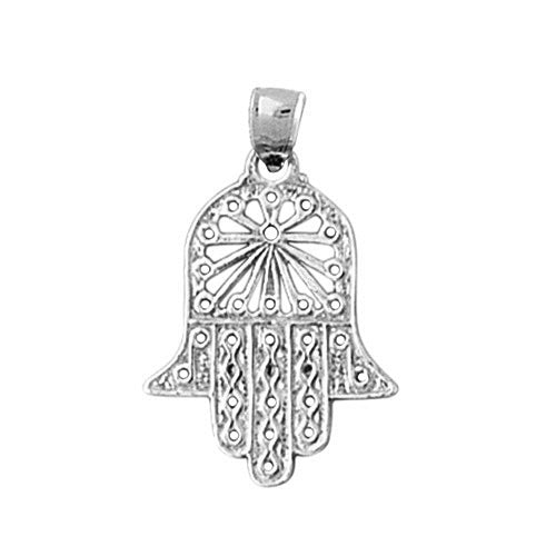 14K Gold Hamsa Hand Protection Charm - Mitzvahland.com