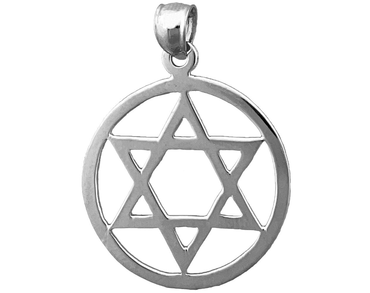 14K Gold Encircled Jewish Star of David Charm - Mitzvahland.com