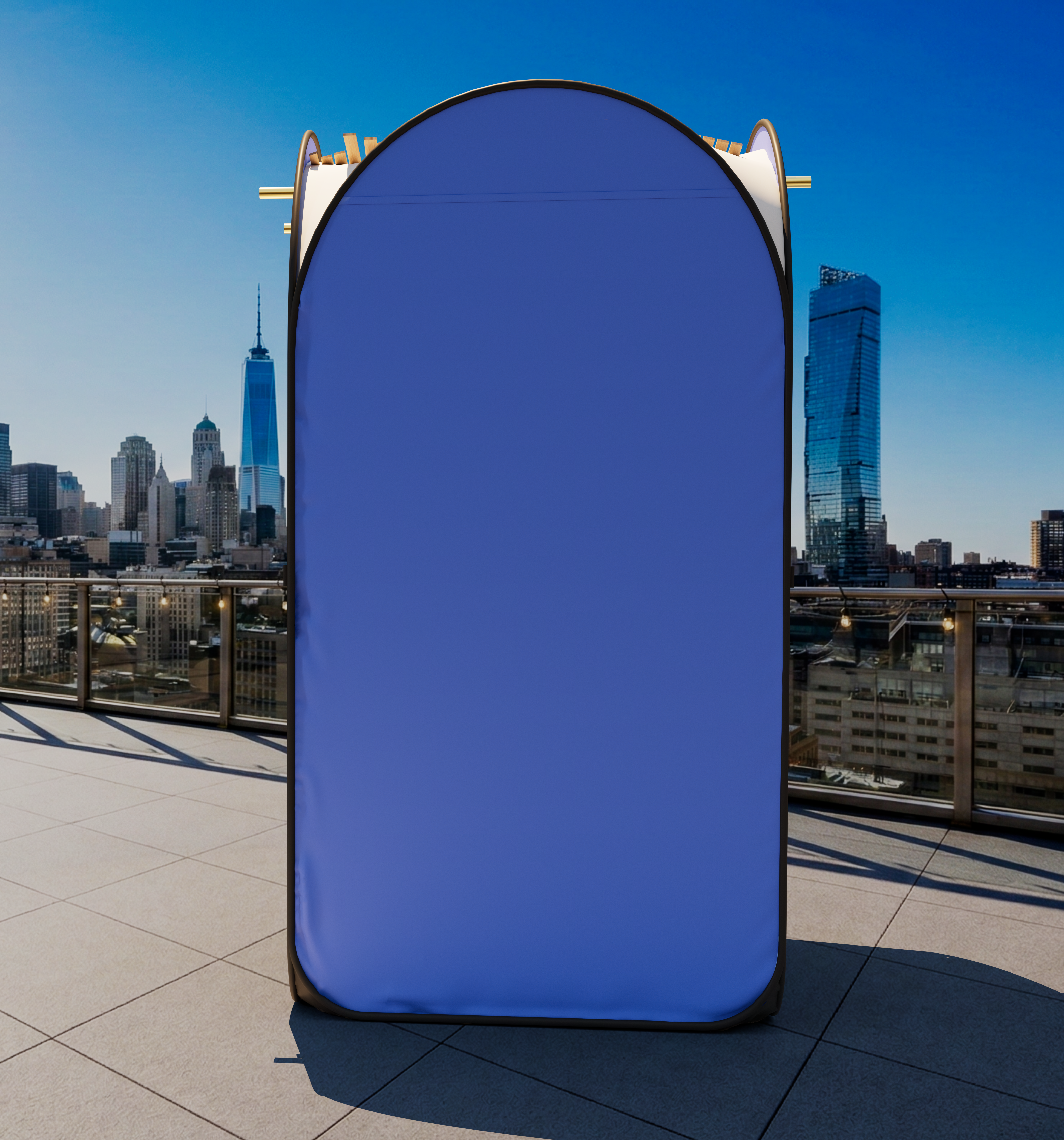 Pop Up Sukkah - The Travel Sukkah + Mehadrin Schach Bamboo Mat - Large Size - Mitzvahland.com