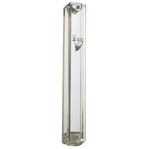 Clear Lucite Mezuzah Case - 5 Inch Tall
