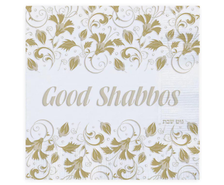 Good Shabbos Napkins Silver 16 Count