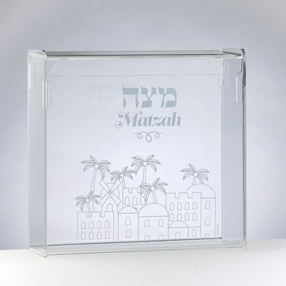 Acrylic Flip Top Matzah Box