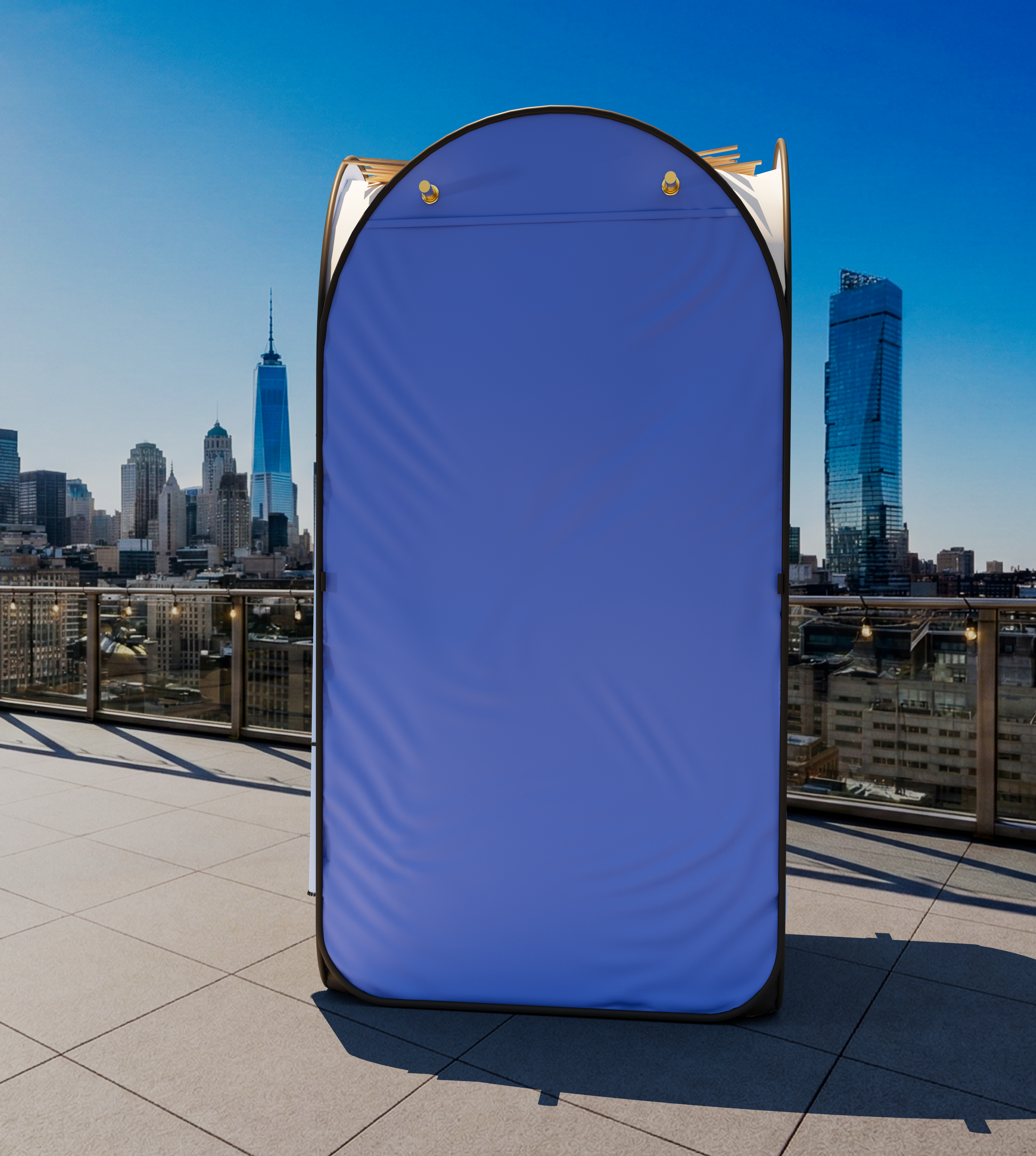 Pop Up Sukkah - The Travel Sukkah + Mehadrin Schach Bamboo Mat - Large Size - Mitzvahland.com