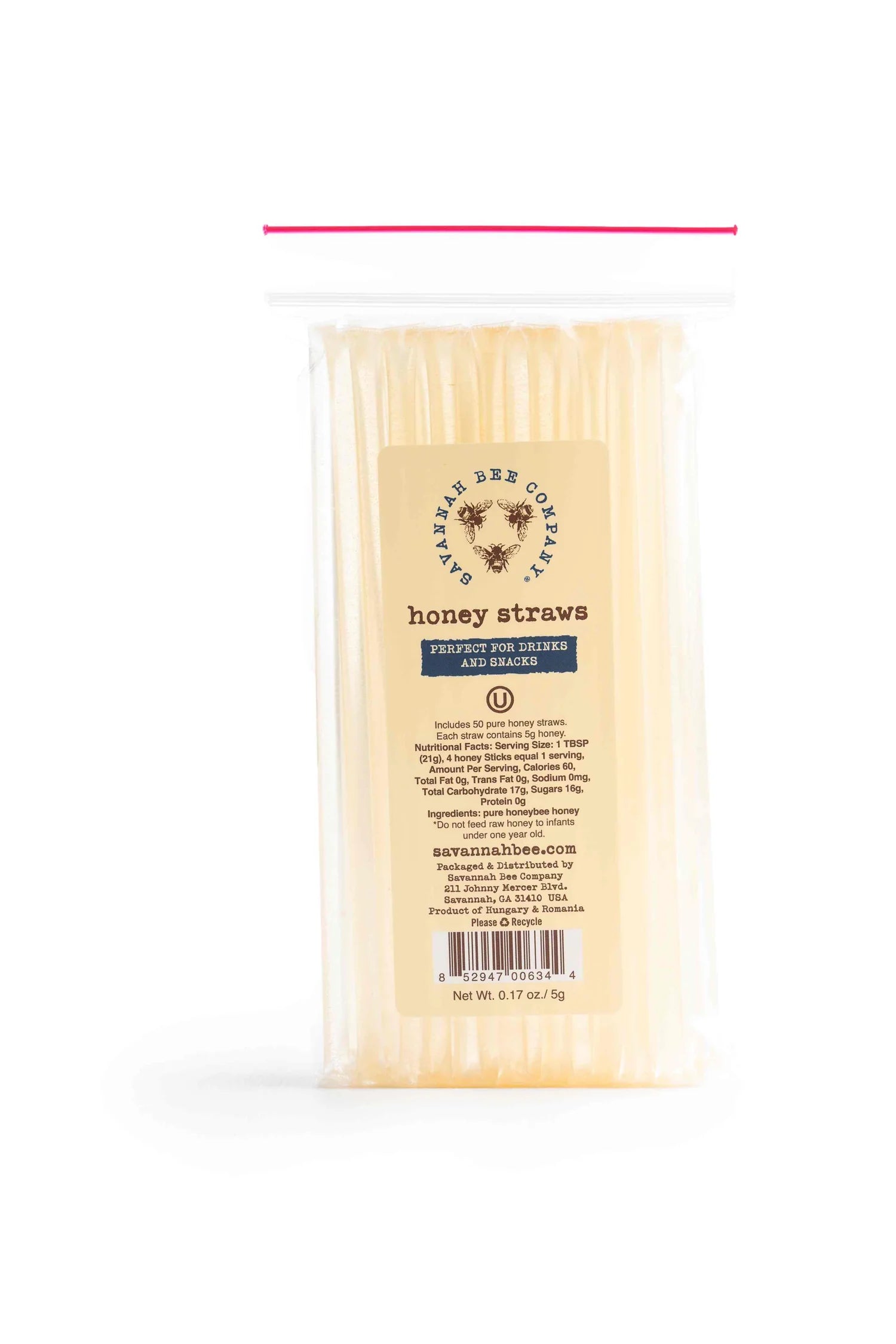 Honey Straws - 12 sticks - Mitzvahland.com