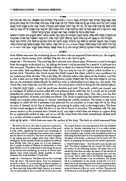 Sforno on Chumash - 2 volume set