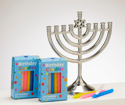 Mini Menorah Set - Menorah and Candles