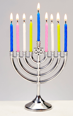 Mini Menorah Set - Menorah and Candles