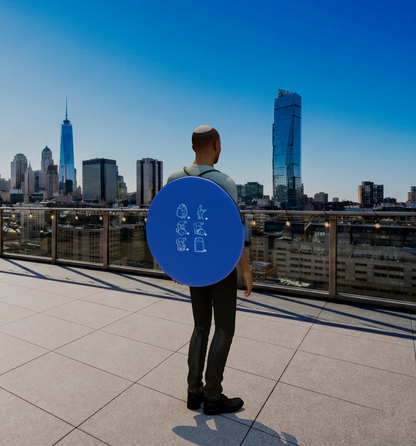 Pop Up Sukkah - The Travel Sukkah + Mehadrin Schach Bamboo Mat - Large Size - Mitzvahland.com