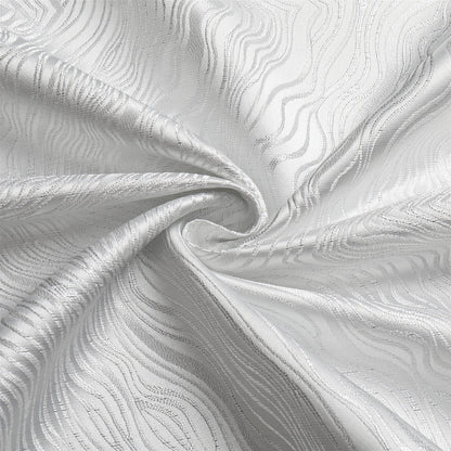 Tablecloth Jacquard - Silver 60" x 90" - Mitzvahland.com