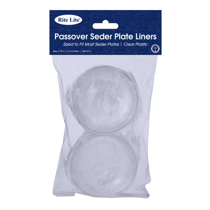 Set of 6 Round Seder Plate Liners - Mitzvahland.com