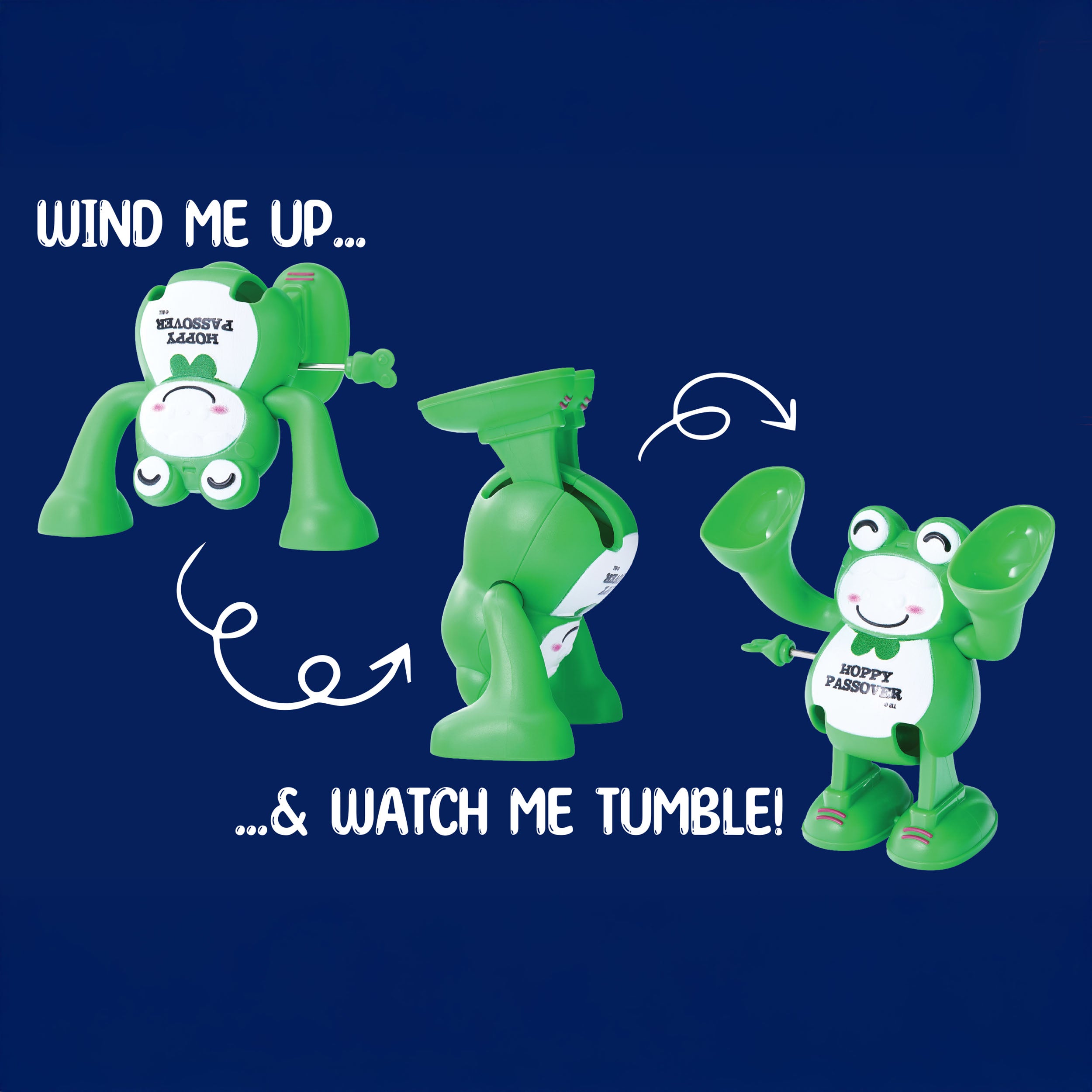 "Hoppy Passover" Tumble Frog - Mitzvahland.com
