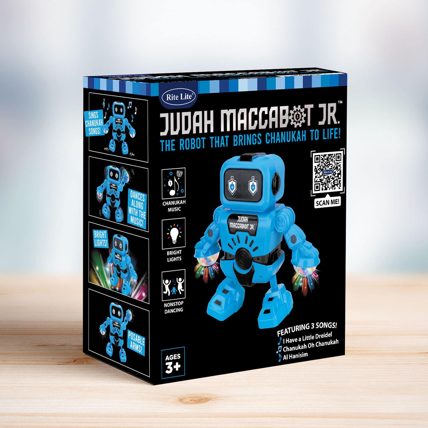 &TEAM BTL Applemusic JO ジョウ　ラキドロ Judah Maccabot Jr.™ Chanukah Robot – Mitzvahland.com