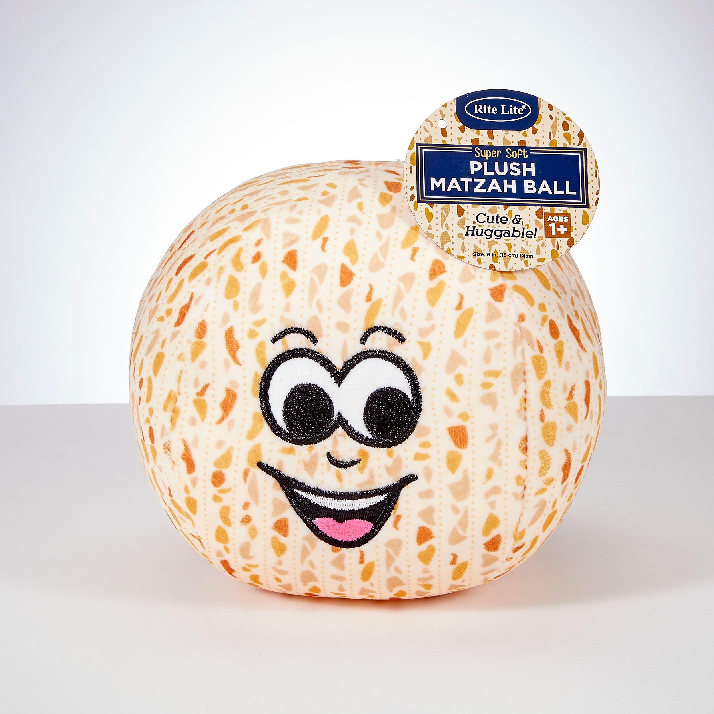 Super Soft Plush Embroidered Matzah Ball - Mitzvahland.com