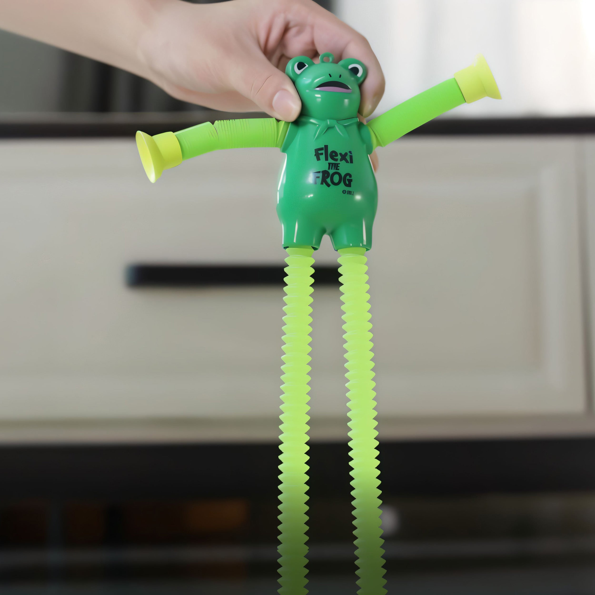 Passover "Flexi The Frog" Pop Tube Toy - Mitzvahland.com