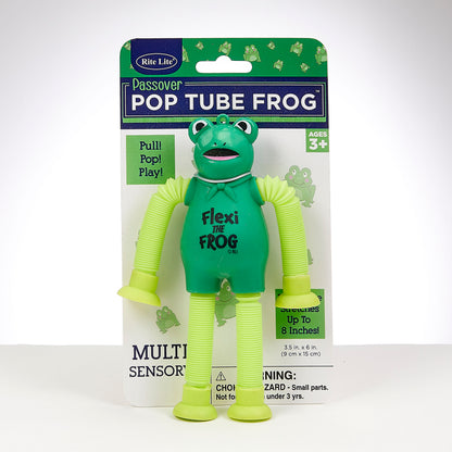 Passover "Flexi The Frog" Pop Tube Toy - Mitzvahland.com
