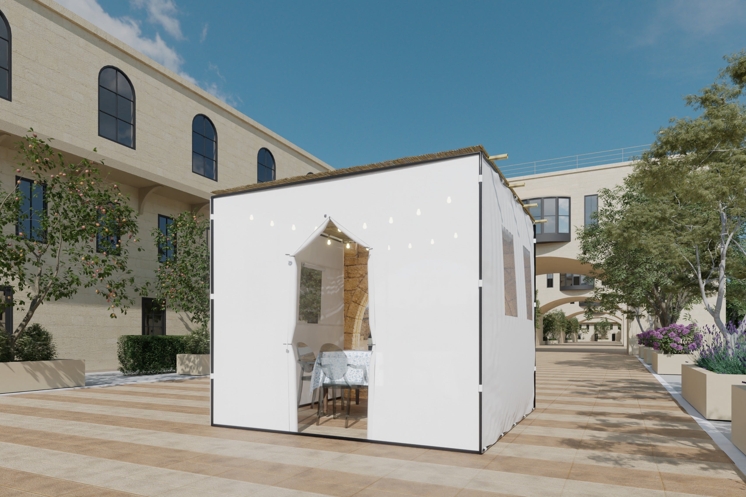 סוכת ירושלים - Jerusalem Sukkah - Certified Kosher -10'x10'