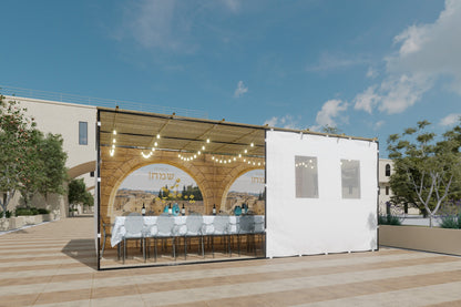 סוכת ירושלים - Jerusalem Sukkah - Certified Kosher -10'x20'