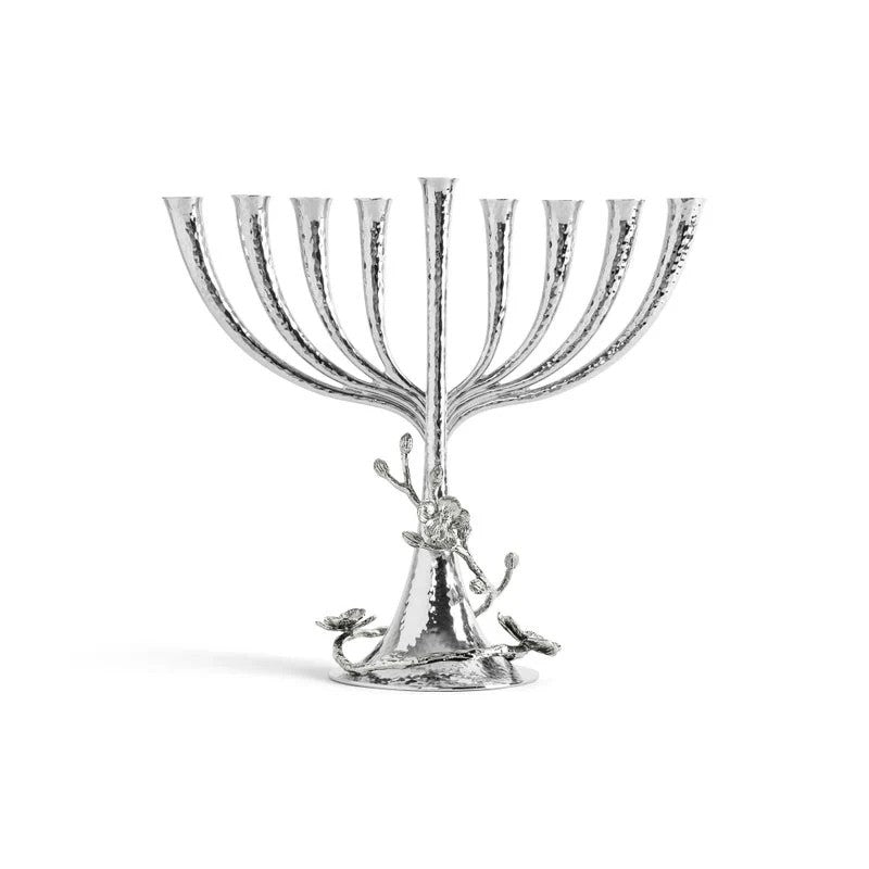 New White Orchid Menorah - Michael Aram