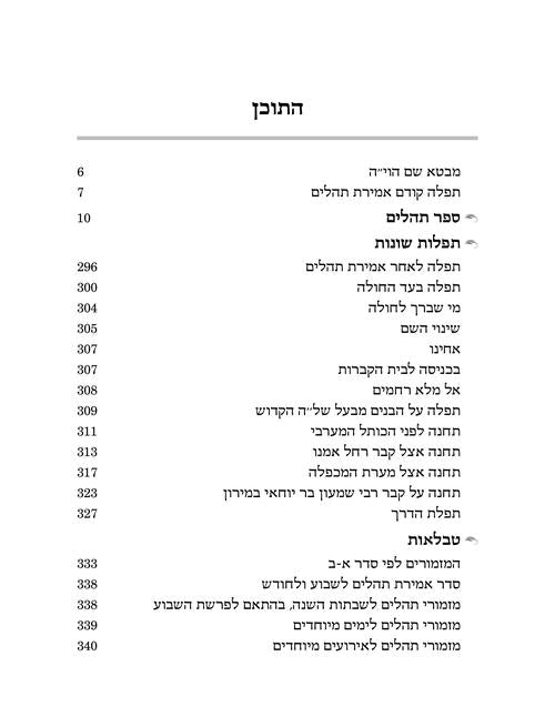 Large Type Tehillim - Hasbani Family Edition