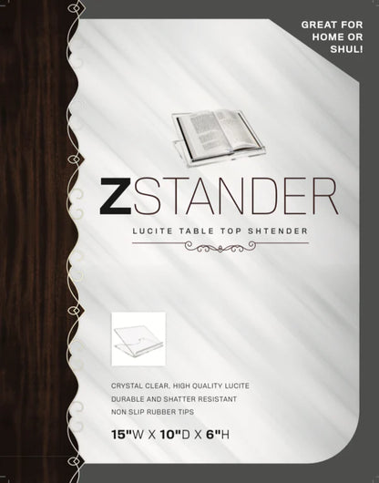 Zstander Small -- Lucite Tabletop Shtender