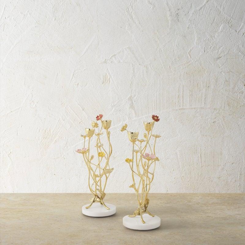 Michael Aram Wildflowers Candleholders - set of two