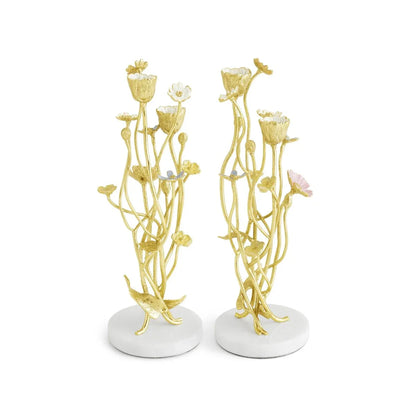 Michael Aram Wildflowers Candleholders - set of two