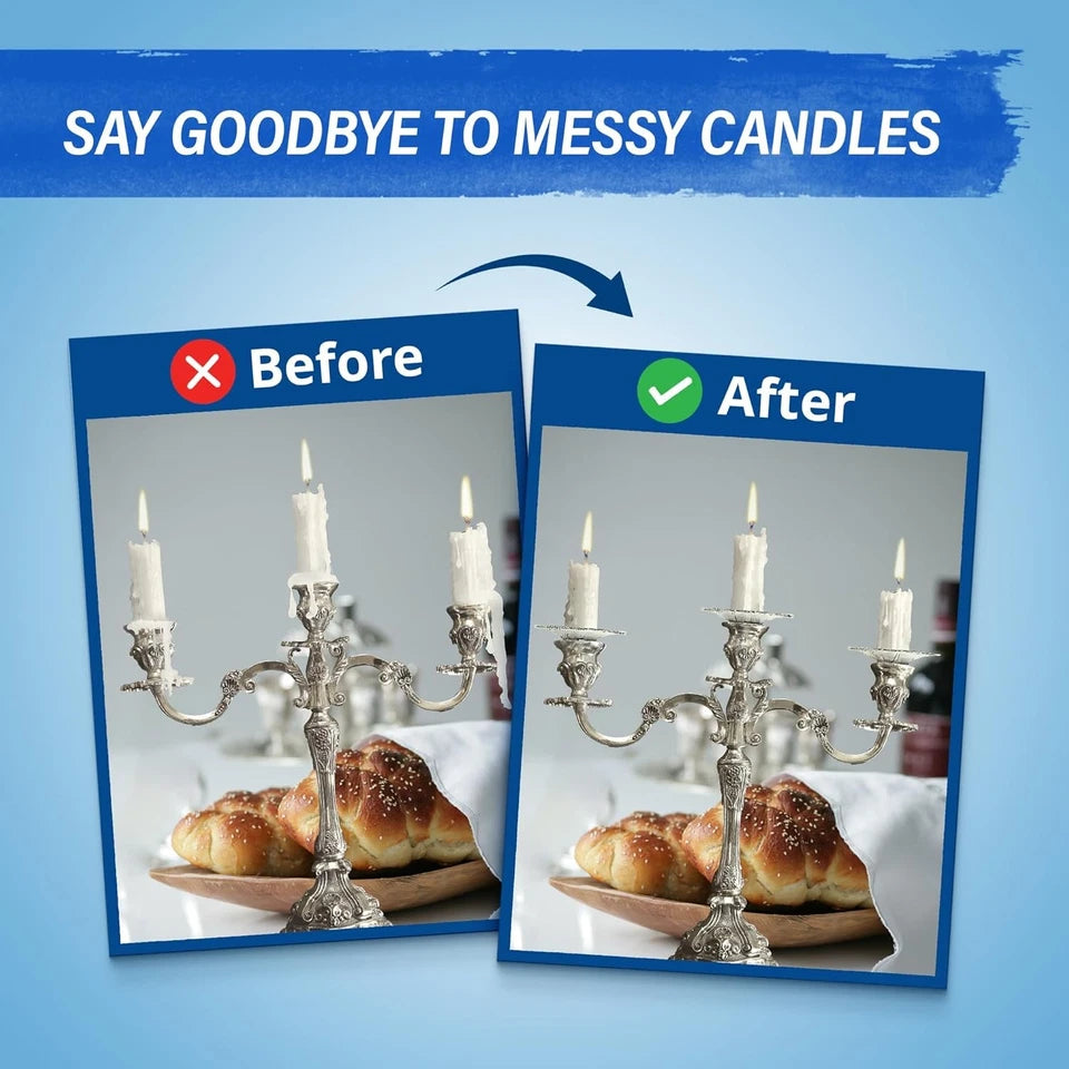 Rokeach Disposable Candle Holders   - Drip Cups 50 Count